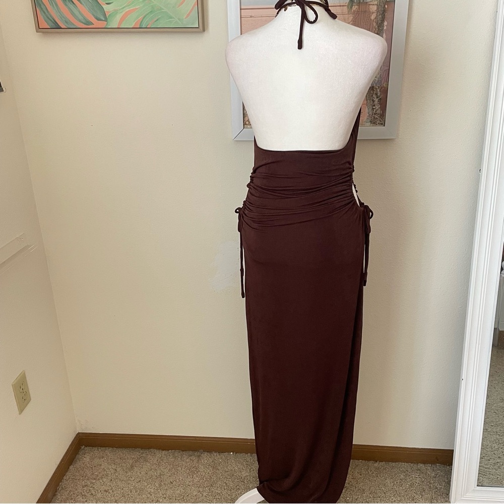 PEPPERMAYO Positano Nights Maxi Dress in Chocolate US 8 - Picture 10 of 10